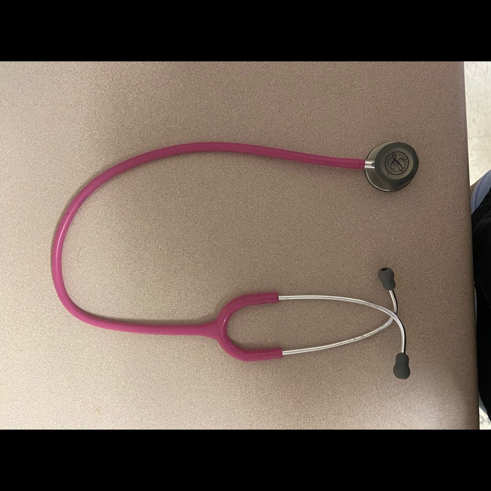 Pink Littmann stethoscope
